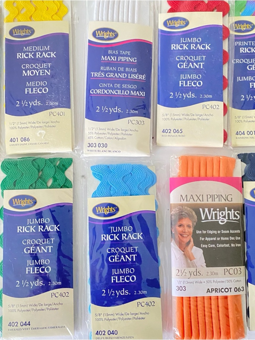 Lot of 22 New - Sewing Notions - Rick Rack, Quilt Binding, Trim, Bias Tape - Picture 3 of 6